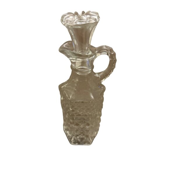 Vintage Clear Glass Cruet With Stopper - Picture 1 of 2
